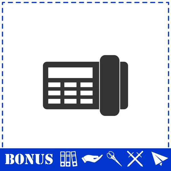 Fax pictogram plat — Stockvector