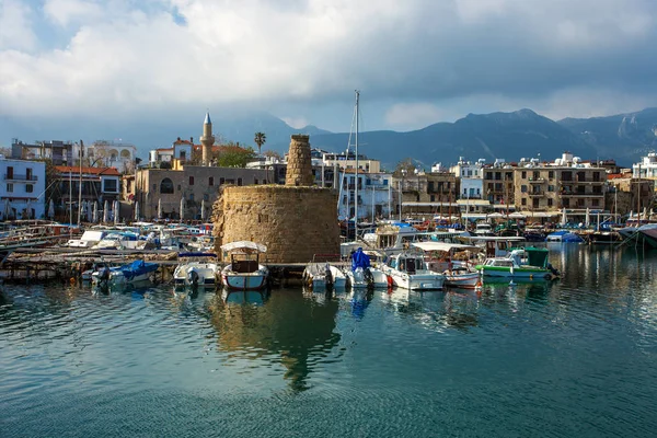 Beautiful View Old Harbour Kyrenia Town North Cyprus — Stock Photo, Image