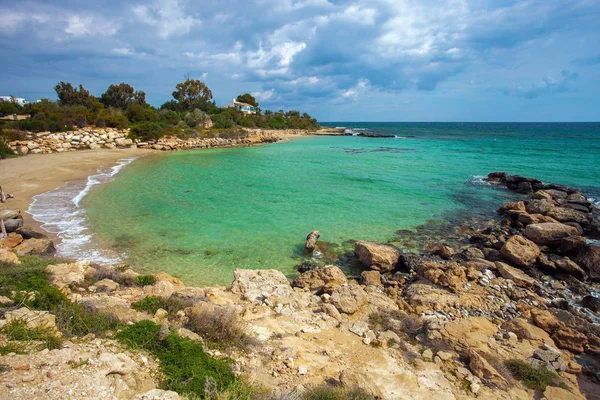 Amazing Sea Landscape Way Protaras Ayia Napa Cape Greco Cyprus — Stock Photo, Image