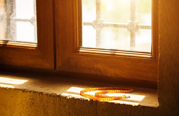 Rosenkranz Fenster Einer Moschee — Stockfoto