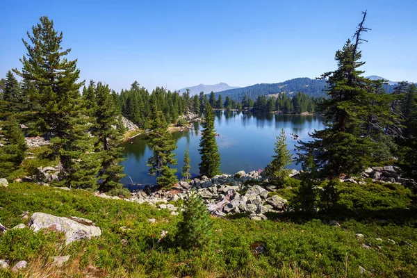 Increíble Vista Del Lago Hridsko Las Montañas Montenegro —  Fotos de Stock