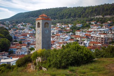 Eski Saat Kulesi şehirde Ulcinj, Karadağ