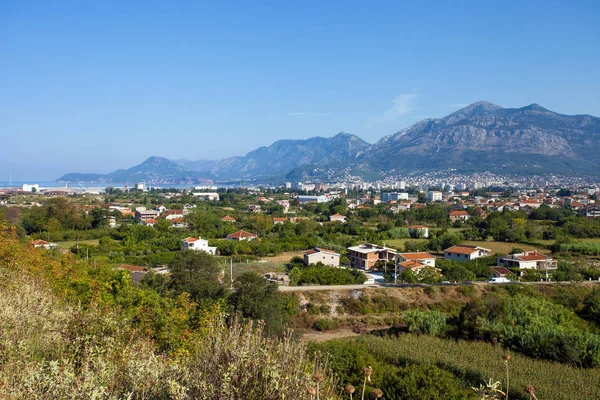 Panoramik Şehir Karadağ Bar Kırsal — Stok fotoğraf