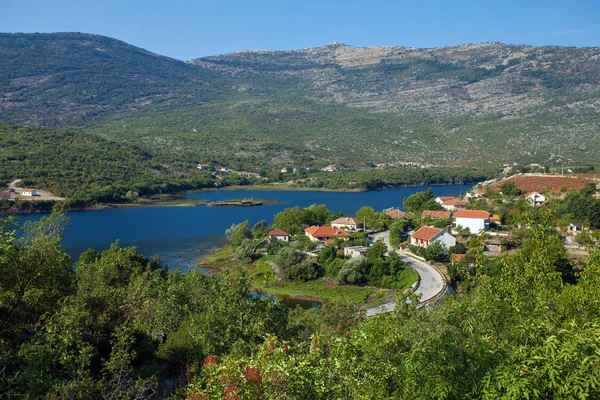 Pohled Trebinjsko Jezera Trebinje Bosna Hercegovina — Stock fotografie