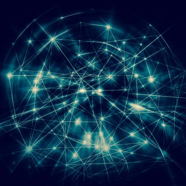 Teknolojik arka plan, küresel iş kavramı Internet. Internet bağlantısı, bilim ve teknoloji grafik tasarım soyut