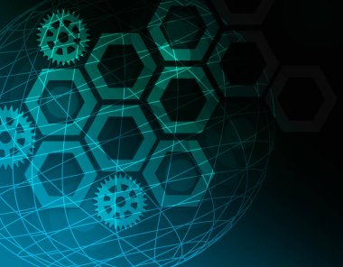 Bağlantılı çizgiler ve noktalar için senin tasarı ile arka plan