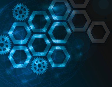 Bağlantılı çizgiler ve noktalar için senin tasarı ile arka plan