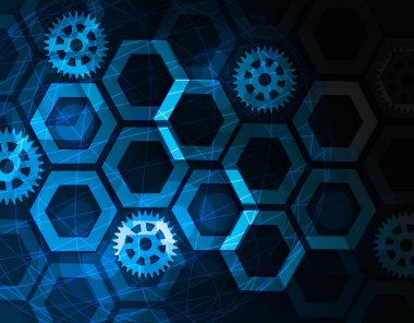 Bağlantılı çizgiler ve noktalar için senin tasarı ile arka plan