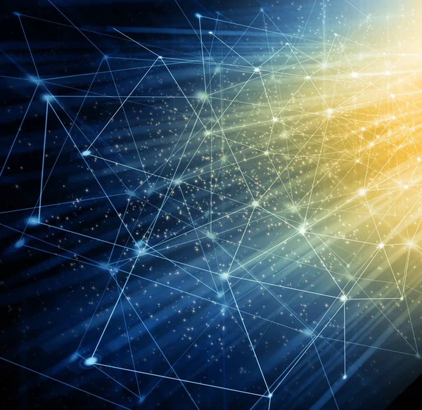 Teknolojik arka plan, küresel iş kavramı Internet. Internet bağlantısı, bilim ve teknoloji grafik tasarım soyut