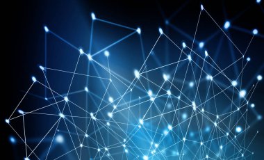 Teknolojik arka plan, küresel iş kavramı Internet. Internet bağlantısı, bilim ve teknoloji grafik tasarım soyut