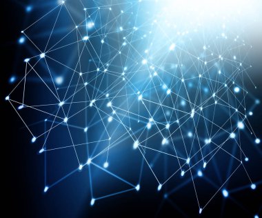 Teknolojik arka plan, küresel iş kavramı Internet. Internet bağlantısı, bilim ve teknoloji grafik tasarım soyut