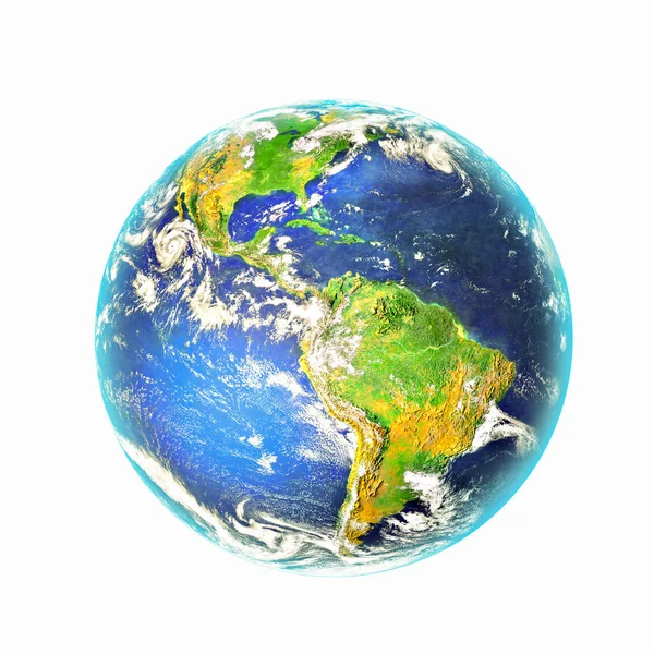 Dünyadan Uzaya. Kavram serisinden küresel iş dünyasının en iyi internet kavramı. Bu görüntünün elementleri NASA tarafından döşenmiştir. 3B illüstrasyon