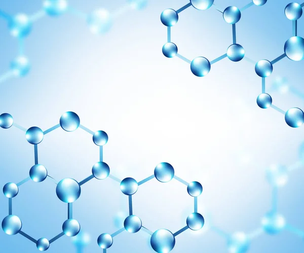 Molekuly a atomy abstraktní pozadí. Lékařská, chemické, plné 3d pozadí — Stock fotografie