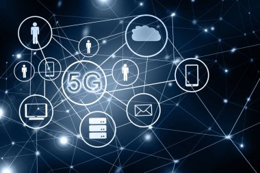 5g k Internet Mobil kablosuz kavramı. En iyi Internet kavramı küresel iş kavramları serisi. Sembolü, trinternet, teknoloji ve iletişim