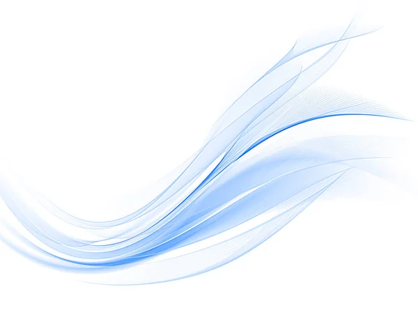 Abstrakter blauer Hintergrund, abstrakte Linien, die sich in schöne Kurven verwandeln — Stockfoto