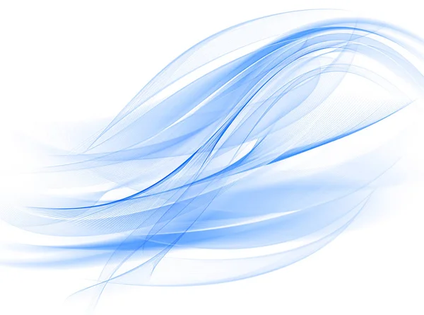 Astratto sfondo blu, linee astratte torsione in belle curve — Foto Stock