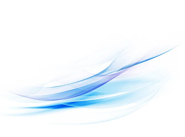 Abstrakter blauer Hintergrund, abstrakte Linien, die sich in schöne Kurven verwandeln — Stockfoto