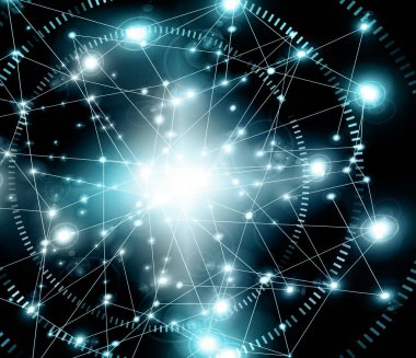 En iyi Internet kavramı küresel iş. Teknolojik adam