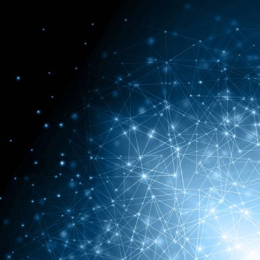 Teknolojik arka plan, küresel iş kavramı Internet. Internet bağlantısı, bilim ve teknoloji grafik tasarım soyut