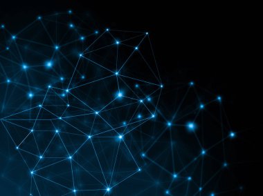 Teknolojik arka plan, küresel iş kavramı Internet. Internet bağlantısı, bilim ve teknoloji grafik tasarım soyut