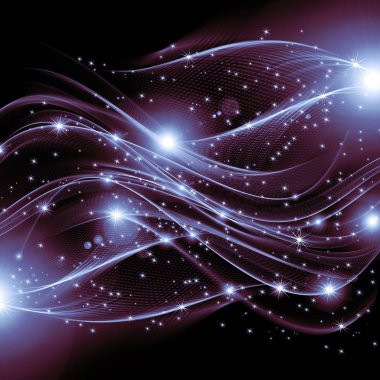 Arkaplanda kar taneleri ve yıldızlar iniyor