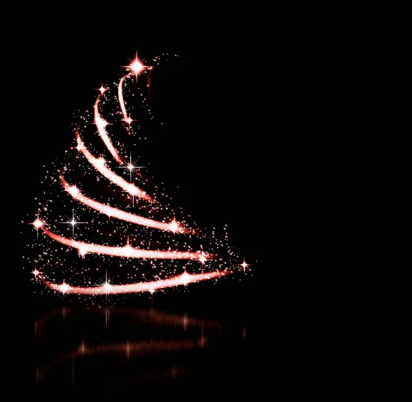 Boże Narodzenie czerwony drzewo — Zdjęcie stockowe