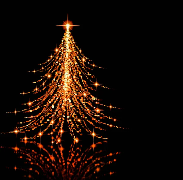 Jul röd träd bakgrund — Stockfoto