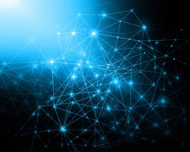 Global işletmelerin en iyi internet kavramı. Teknolojik geçmiş, internet, televizyon, mobil ve uydu iletişimi sembolleri.