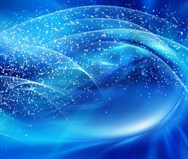 Arkaplanda kar taneleri ve yıldızlar iniyor