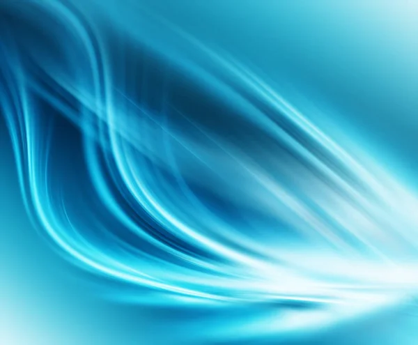 抽象的な青の背景美しい線とぼかし — ストック写真
