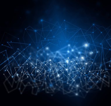 Teknolojik arka plan, küresel iş kavramı Internet. Internet bağlantısı, bilim ve teknoloji grafik tasarım soyut