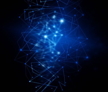 Teknolojik arka plan, küresel iş kavramı Internet. Internet bağlantısı, bilim ve teknoloji grafik tasarım soyut