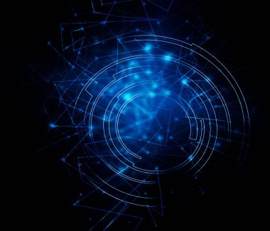 Teknolojik arka plan, küresel iş kavramı Internet. Internet bağlantısı, bilim ve teknoloji grafik tasarım soyut