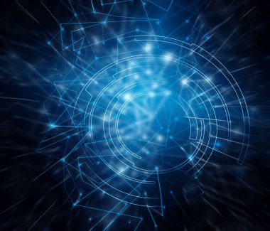 Internet bağlantısı, soyut anlamda bilim ve teknoloji grafik tasarım. resimde. Teknolojik arka plan, küresel iş kavramı Internet