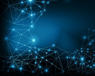 Teknolojik arka plan, küresel iş kavramı Internet. Internet bağlantısı, bilim ve teknoloji grafik tasarım soyut