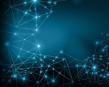 Teknolojik arka plan, küresel iş kavramı Internet. Internet bağlantısı, bilim ve teknoloji grafik tasarım soyut