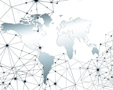 Teknolojik arka plan, küresel iş kavramı Internet. Internet bağlantısı, bilim ve teknoloji grafik tasarım soyut