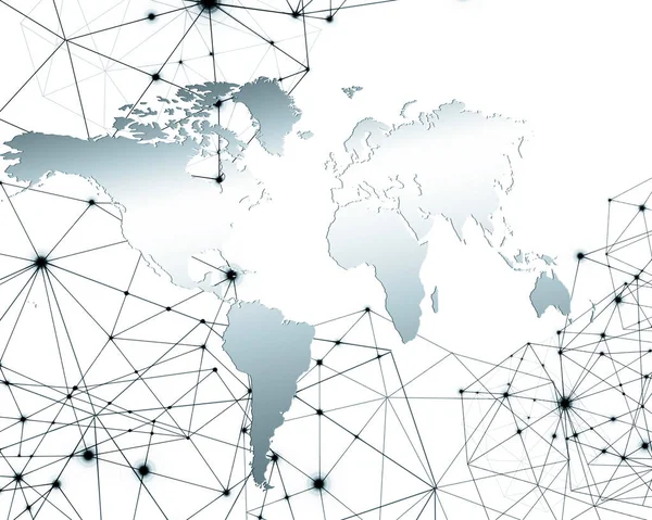 Teknolojik arka plan, küresel iş kavramı Internet. Internet bağlantısı, bilim ve teknoloji grafik tasarım soyut