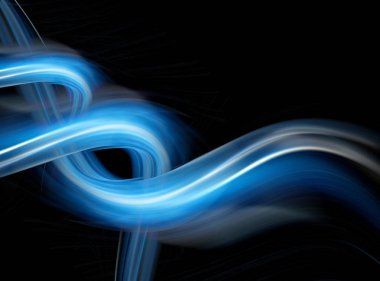 Mavi arka plan, satır güzel bükme kıvırma soyut