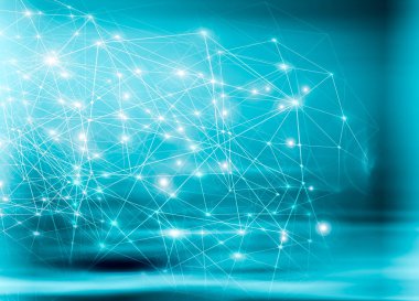 Teknolojik arka plan, küresel iş kavramı Internet. Internet bağlantısı, bilim ve teknoloji grafik tasarım soyut