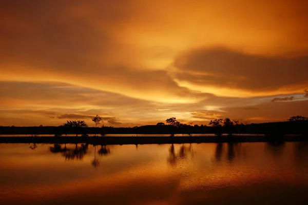 Вид Закат Таиланде — стоковое фото
