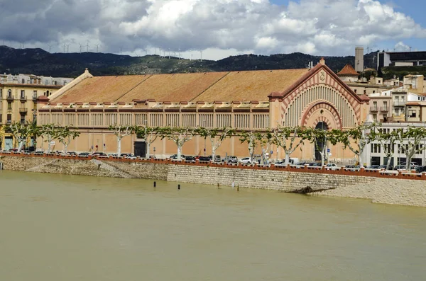 Old Building Central Market Tortosa — Stock Photo, Image