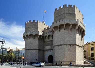 Valencia 'daki Torres de Serranos Kapısı.