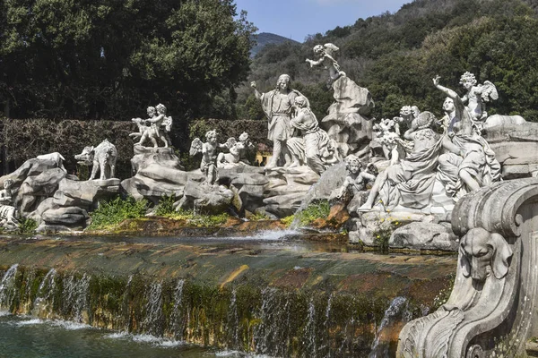 Famous Fountain Venus Adonis Royal Park Caserta — Stock Photo, Image