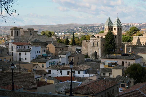 Vista Del Casco Antiguo Histórico Toledo — Foto de Stock