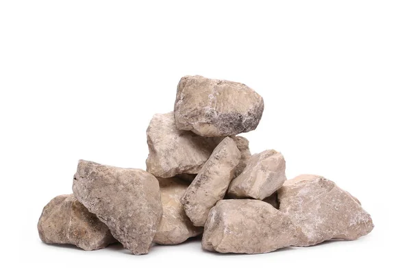 Rock Pile Isolated White Background Texture — Stock Photo, Image