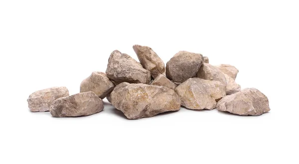 Rock Pile Isolated White Background Texture — Stock Photo, Image