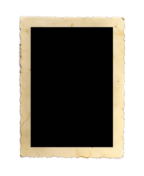 Old Photo Frame Isolated White Background — Stock Photo, Image