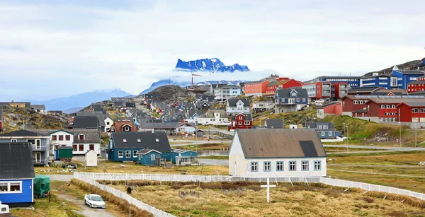 Colorful Nuuk Şehir Grönland Başkenti — Stok fotoğraf