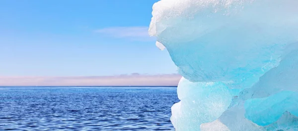 Icebergs Primer Plano Fondo Textura Paisaje Groenlandia — Foto de Stock